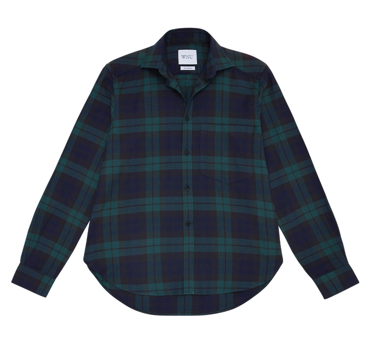 The Classic: Fine Brushed, Heritage Green Plaid