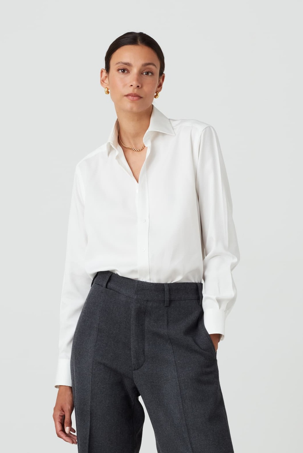 The Boyfriend: TENCEL™ Lyocell, Off-White