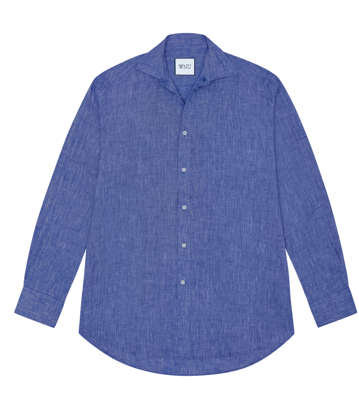 The Boyfriend: Linen, Lapis Blue