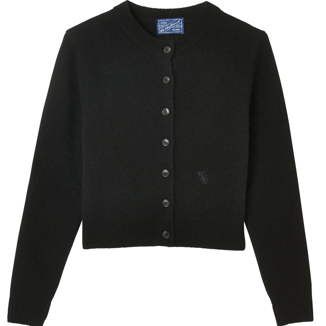Jura Cardigan: Yak Wool, Black