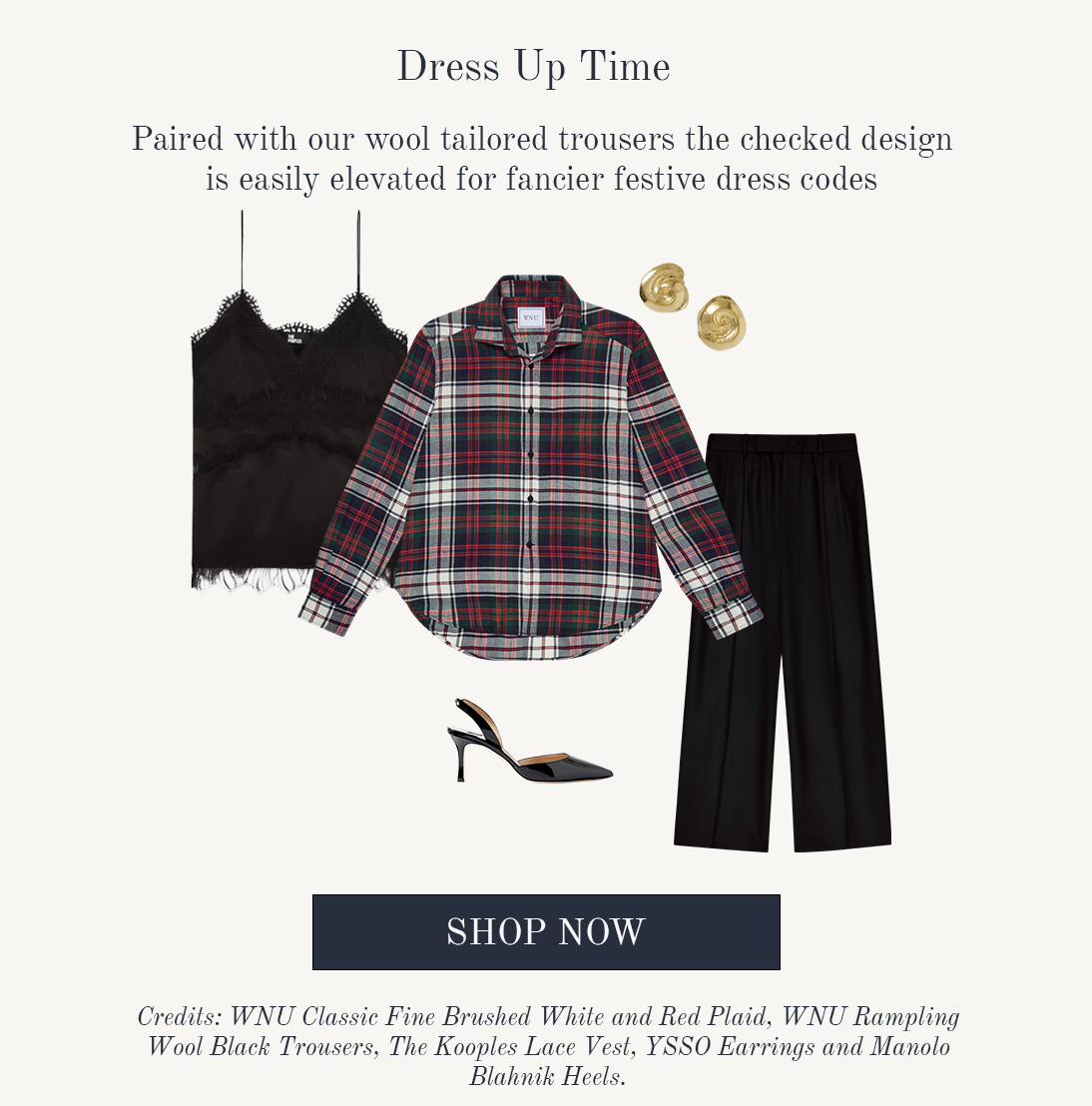 The Classic Fine Brushed White and Red Plaid 
