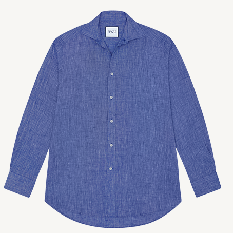 The Boyfriend Linen Lapis Blue 