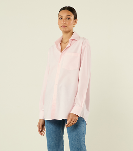 The Oversized: Oxford, Rose Pink
