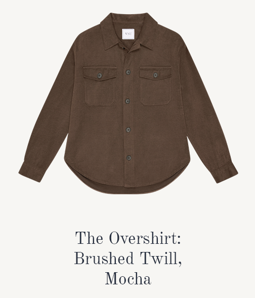 Overshirt Brushed Twill Mocha 