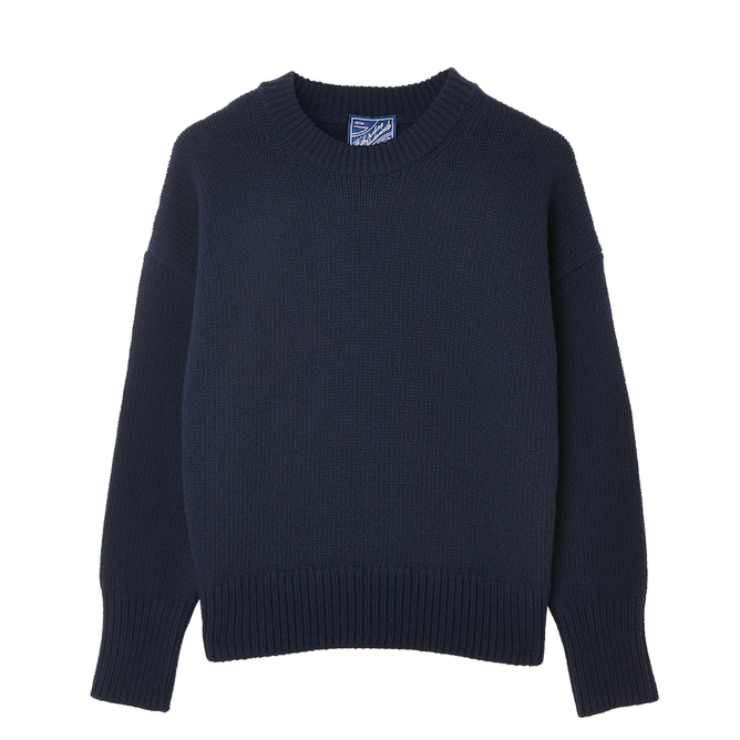 Cornwall Jumper: Wool, Navy