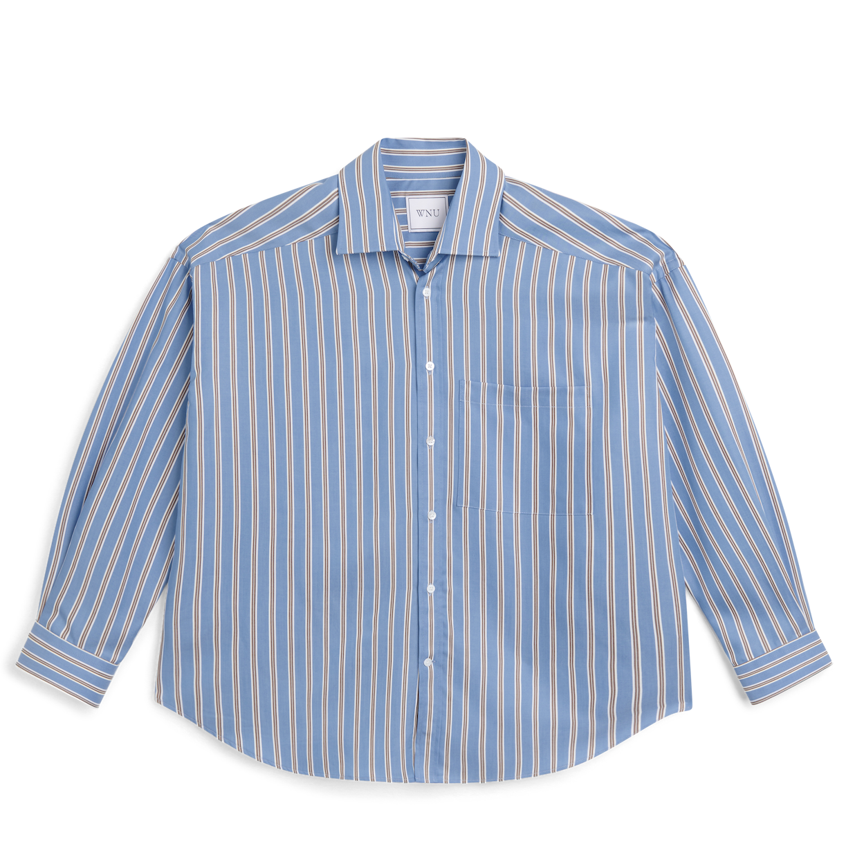 The Weekend: TENCEL™ Lyocell, Cornflower and Mocha Stripe