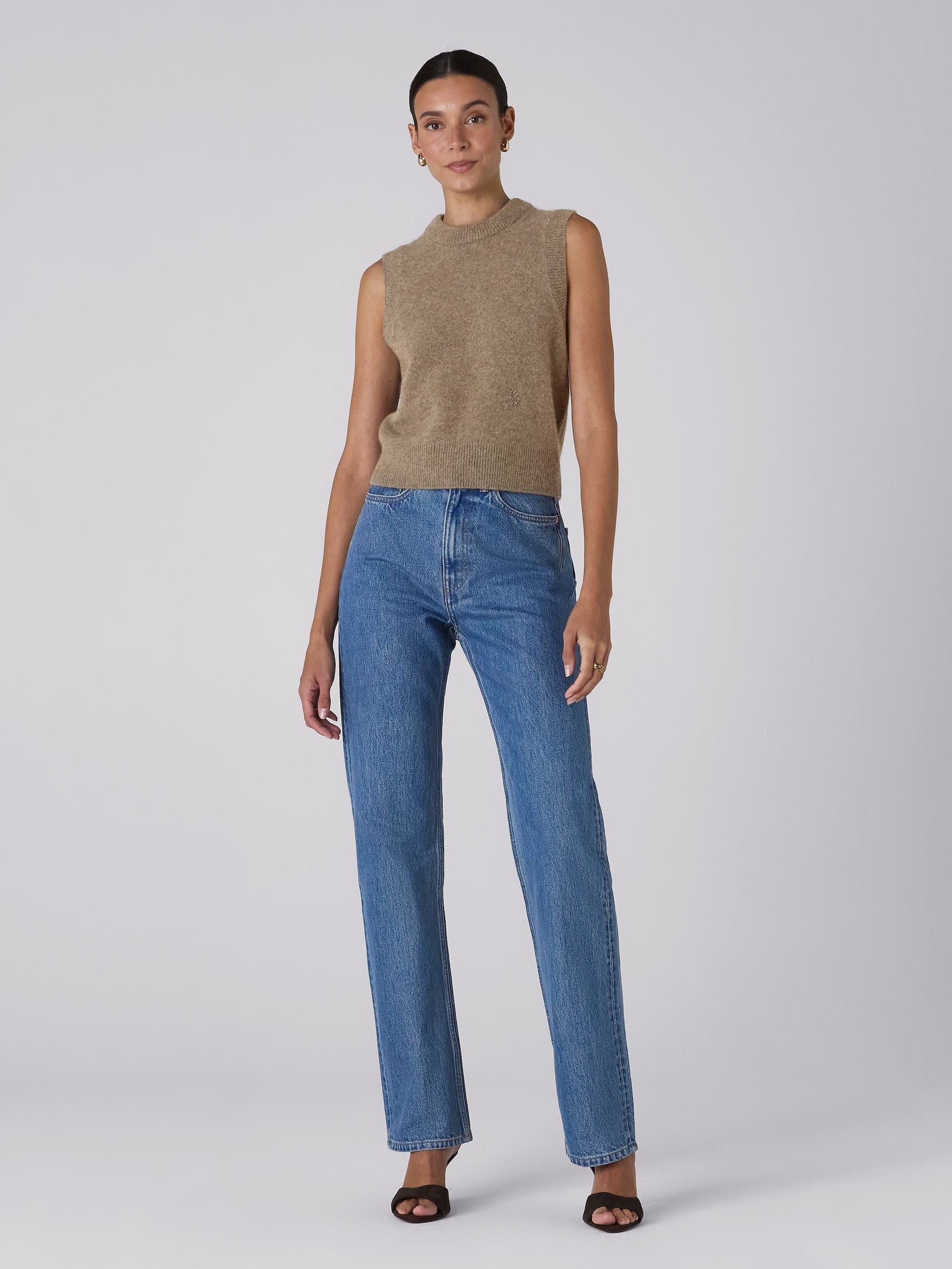 The Skye Vest: Yak Wool, Coffee