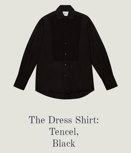 The Dress Shirt: Tencel, Black