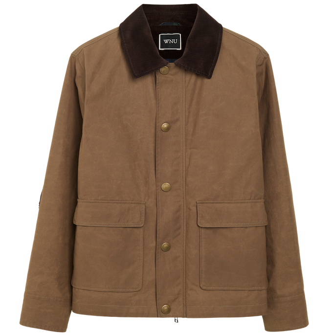 Kent Jacket: Wax Cotton, Chocolate