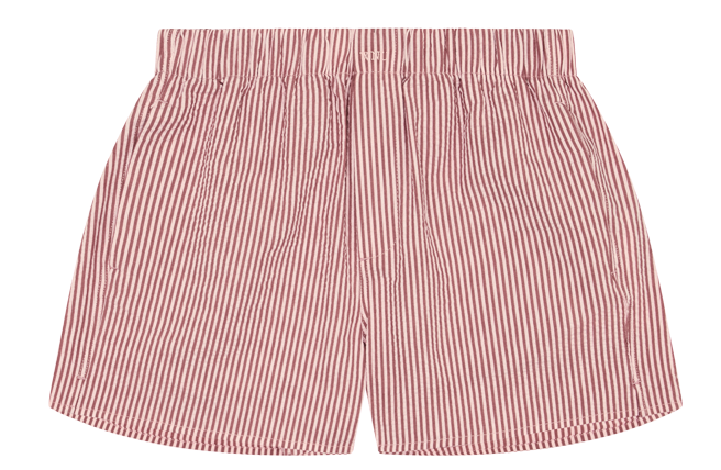 The Boxer: Seersucker, Pink and Berry Stripe