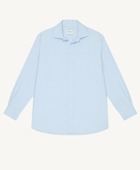 The Oversized Oxford Celeste Blue 