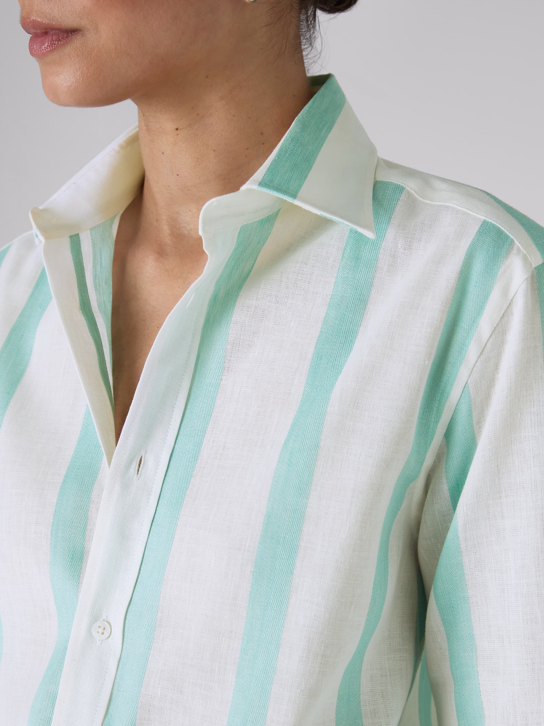 The Boyfriend: Weave, Mint Stripe