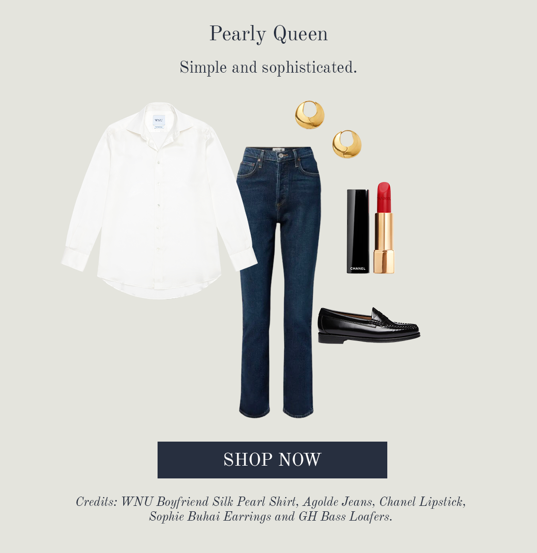 The Boyfriend: Silk Satin, Pearl