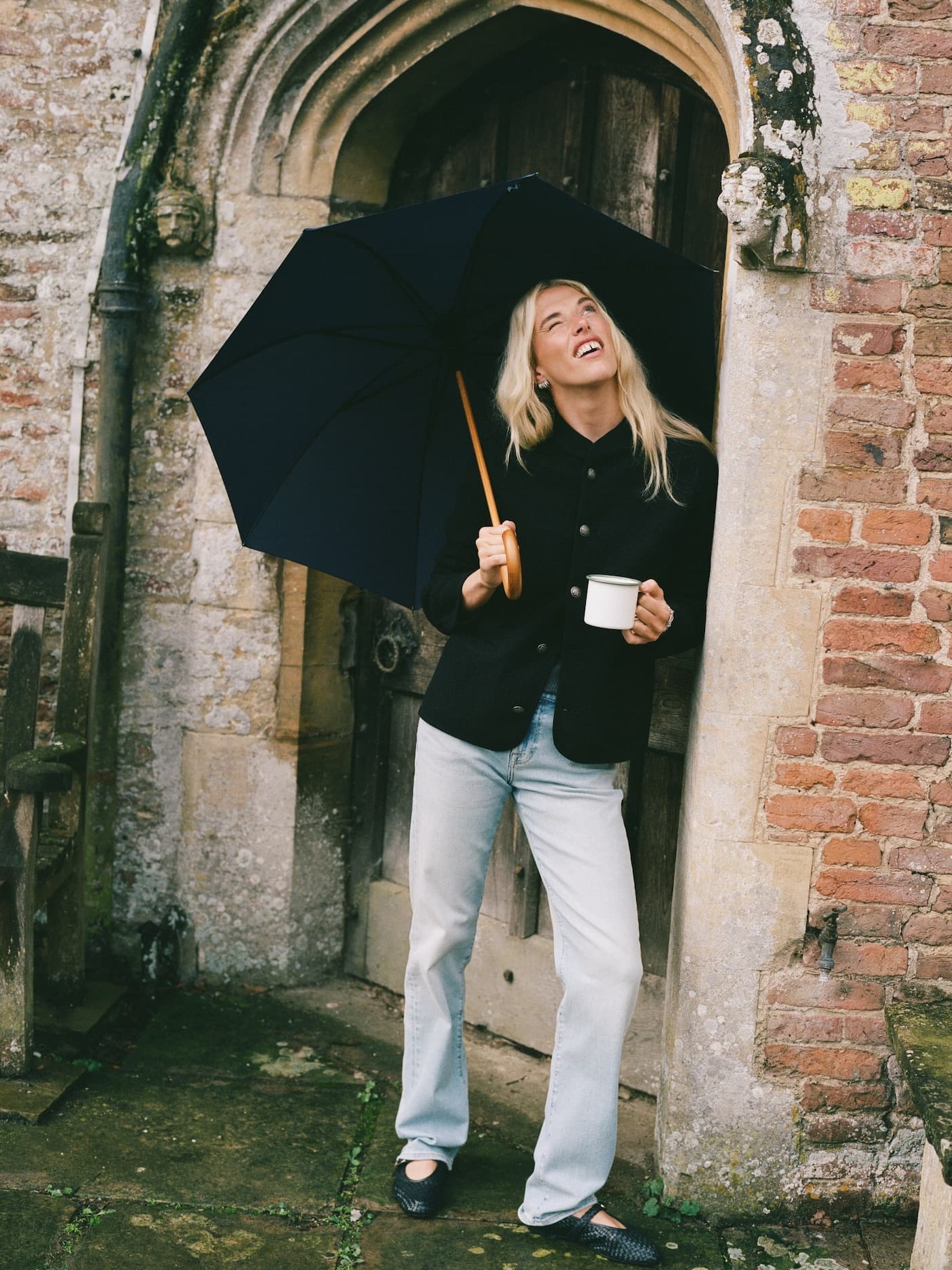 St James Jacket: Boiled Wool, Black