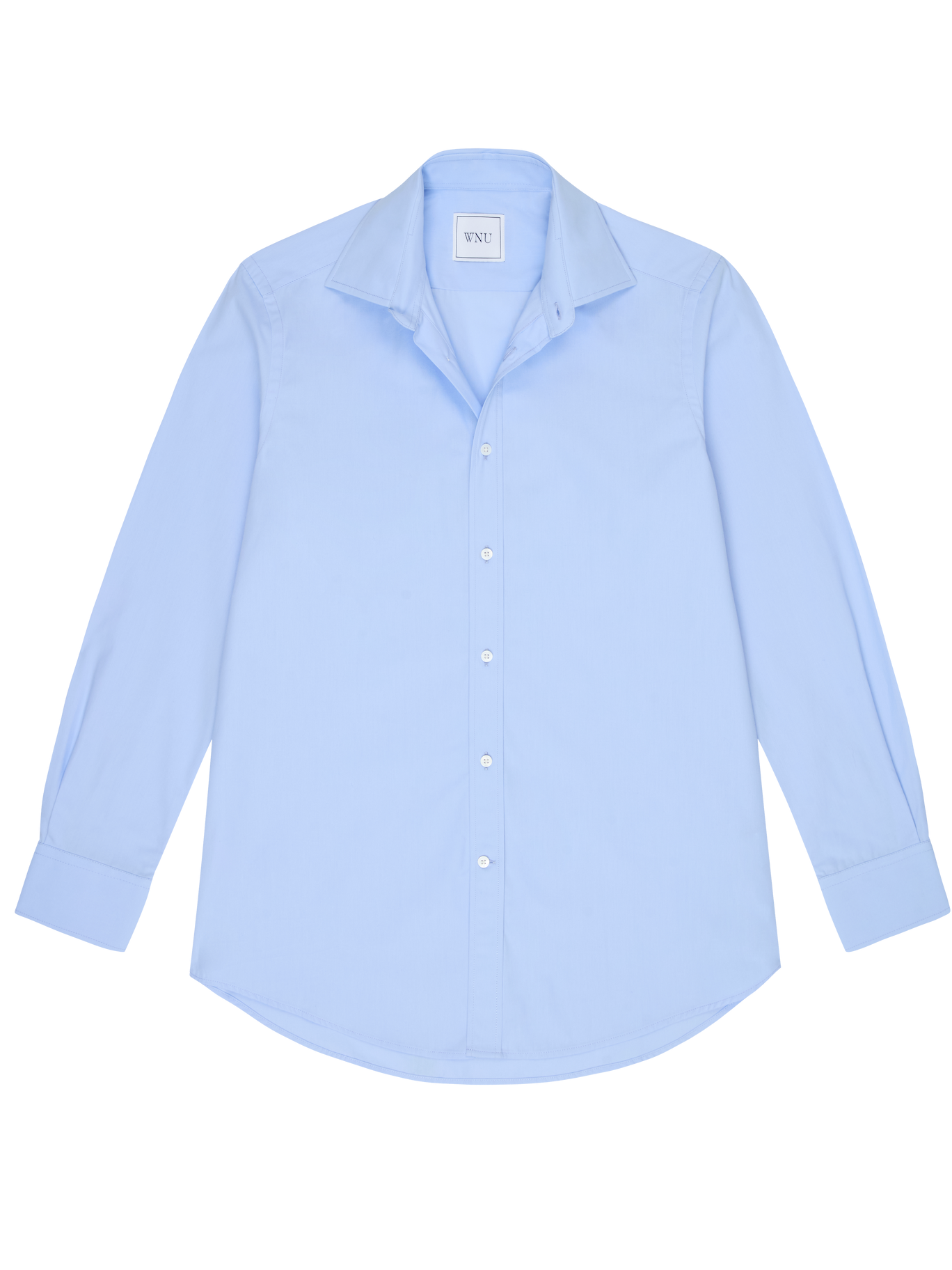 The Boyfriend: Fine Poplin, Sky Blue