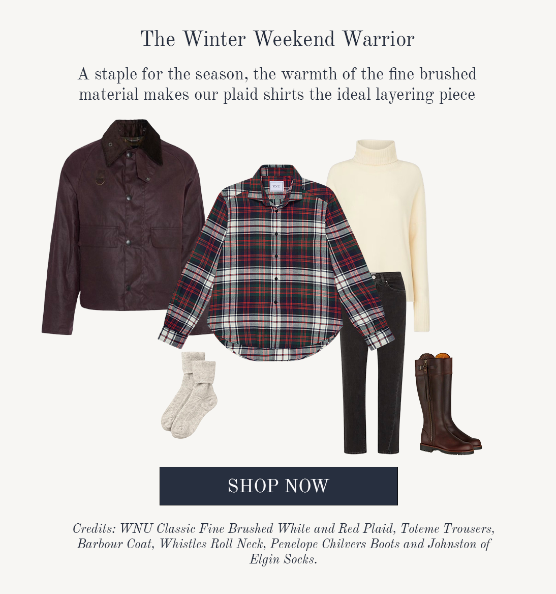 The Classic Fine Brushed White and Red Plaid 