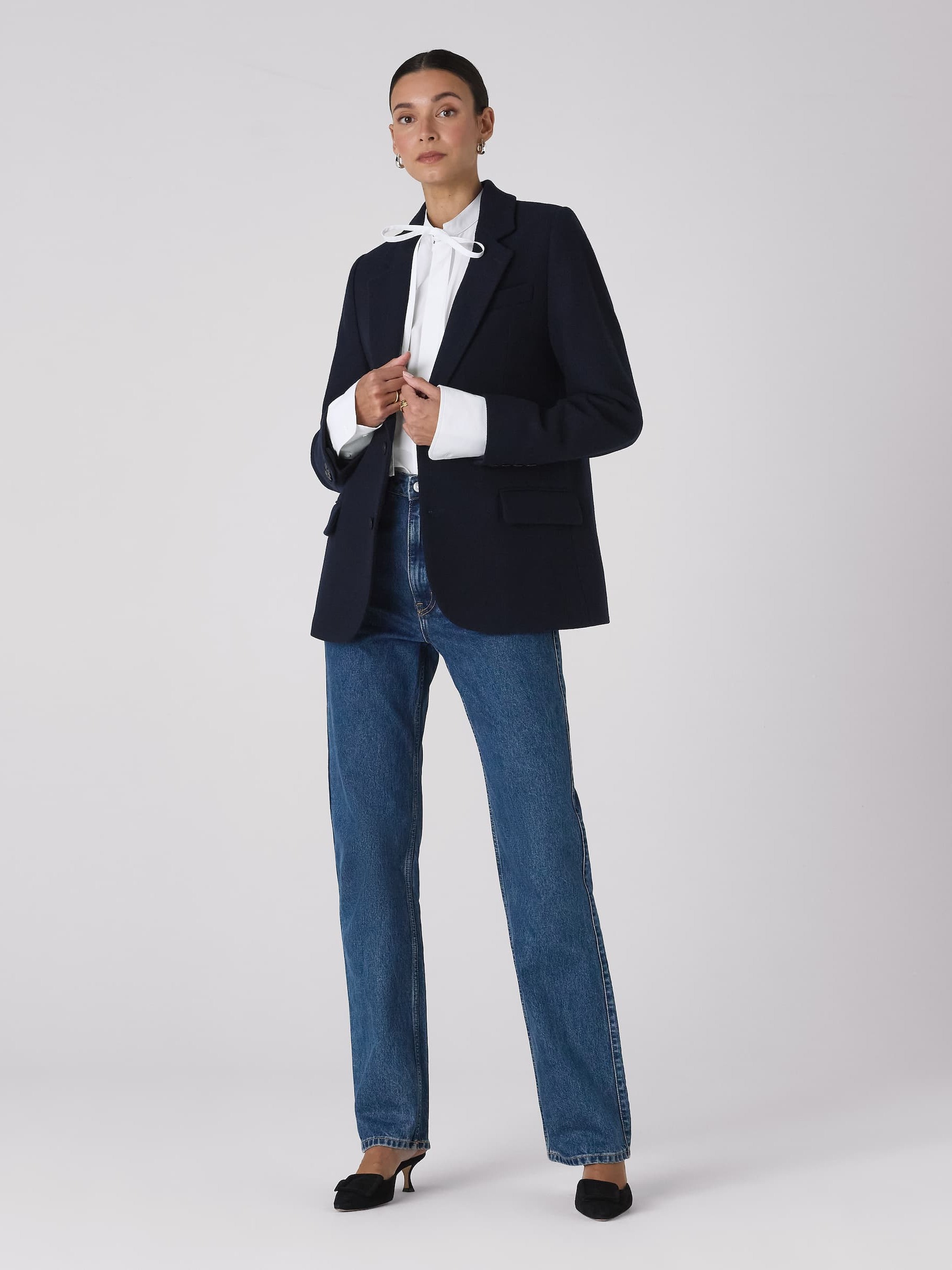 Hutton Blazer: Wool, Navy