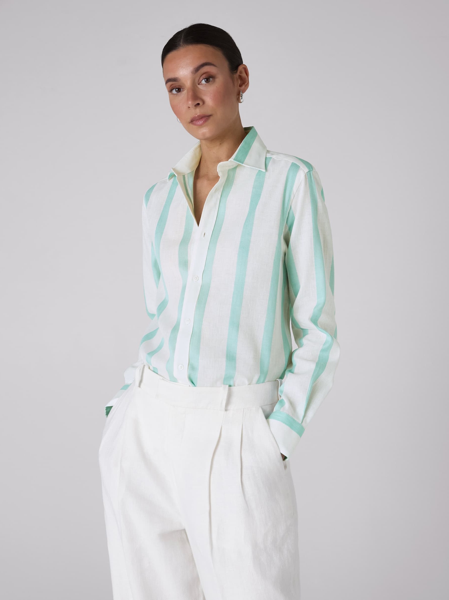 The Boyfriend: Weave, Mint Stripe