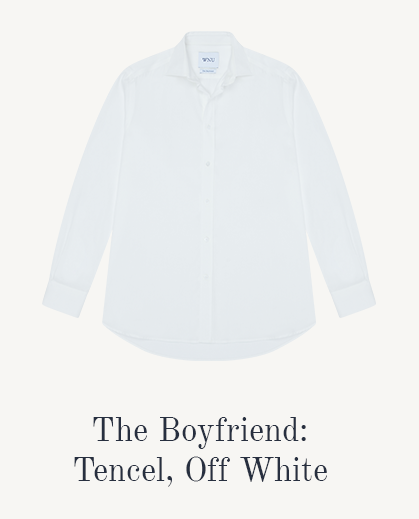 The Boyfriend: Tencel, Off-White