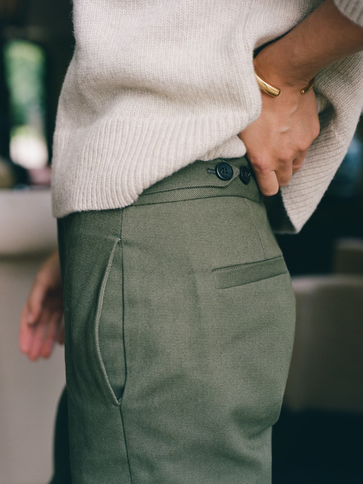 Chartwell Trouser Cotton Twill Khaki