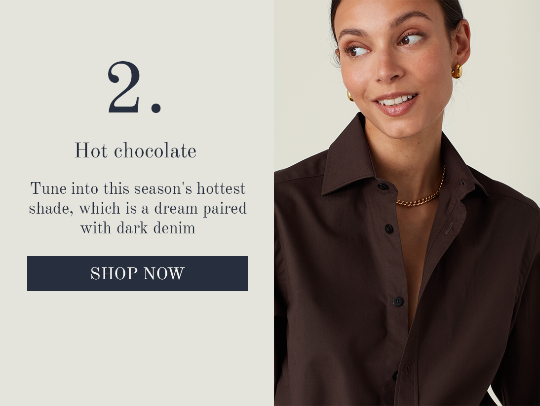 The Boyfriend Fine Poplin Chocolate 