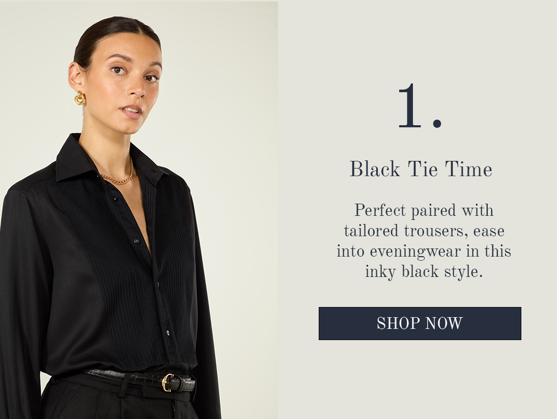 The Dress Shirt: Tencel, Black
