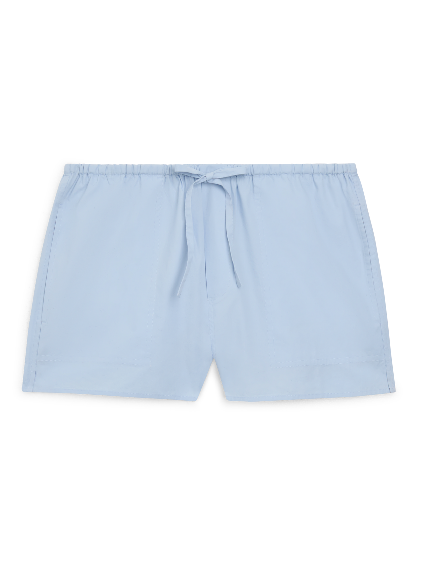 Ceiriad Shorts: Fine Poplin, Icy Blue