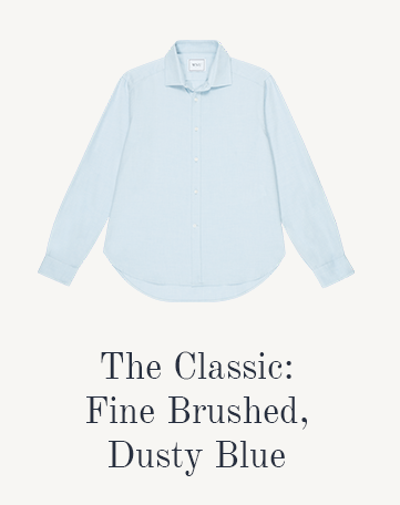 The Classic Fine Brushed Dusty Blue 