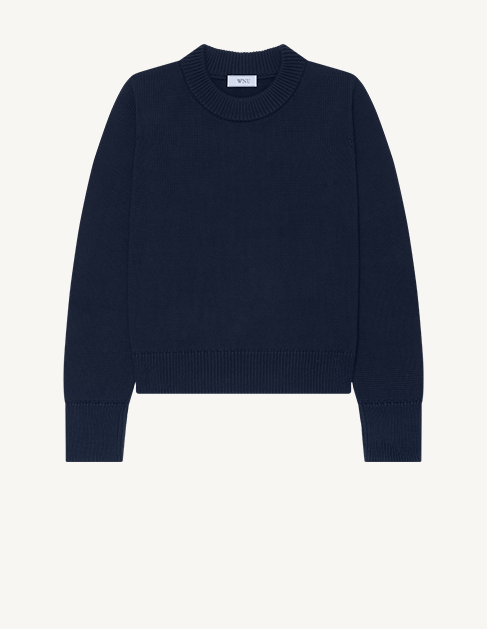 The Devon Jumper: Cotton, Navy