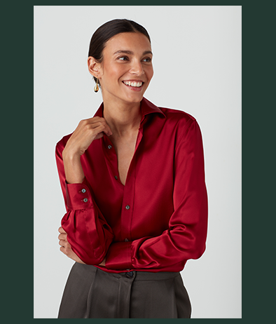 The Boyfriend Silk Satin Garnet 
