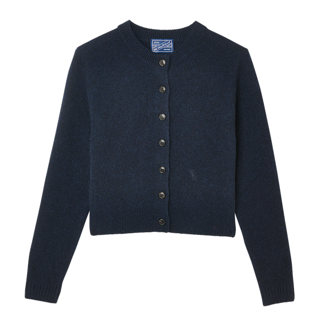 Jura Cardigan: Yak Wool, Navy