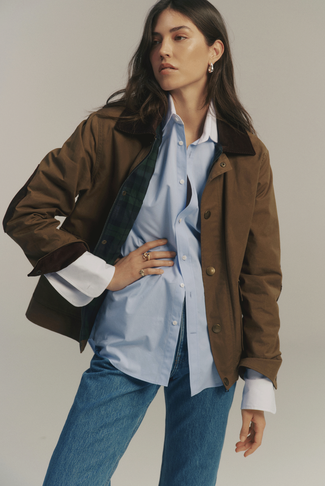 Kent Jacket: Wax Cotton, Chocolate