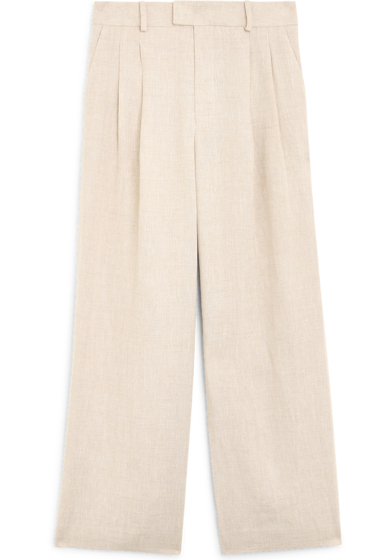 Rampling Trouser: Linen, Oatmeal