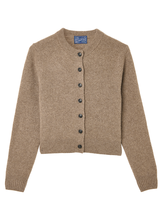 Jura Cardigan: Yak Wool, Coffee