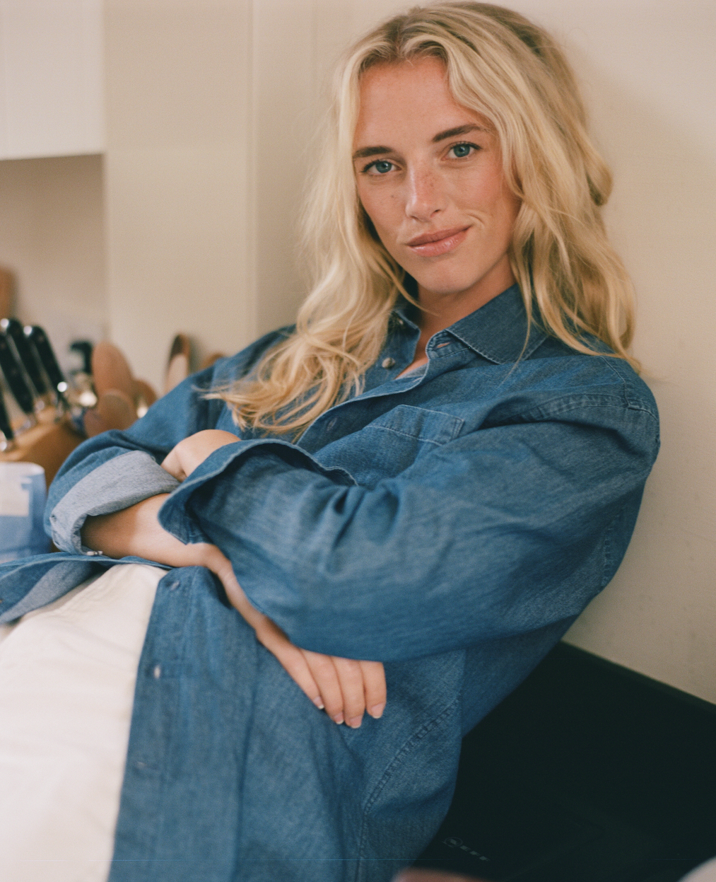 The Oversized: Chambray, Blue