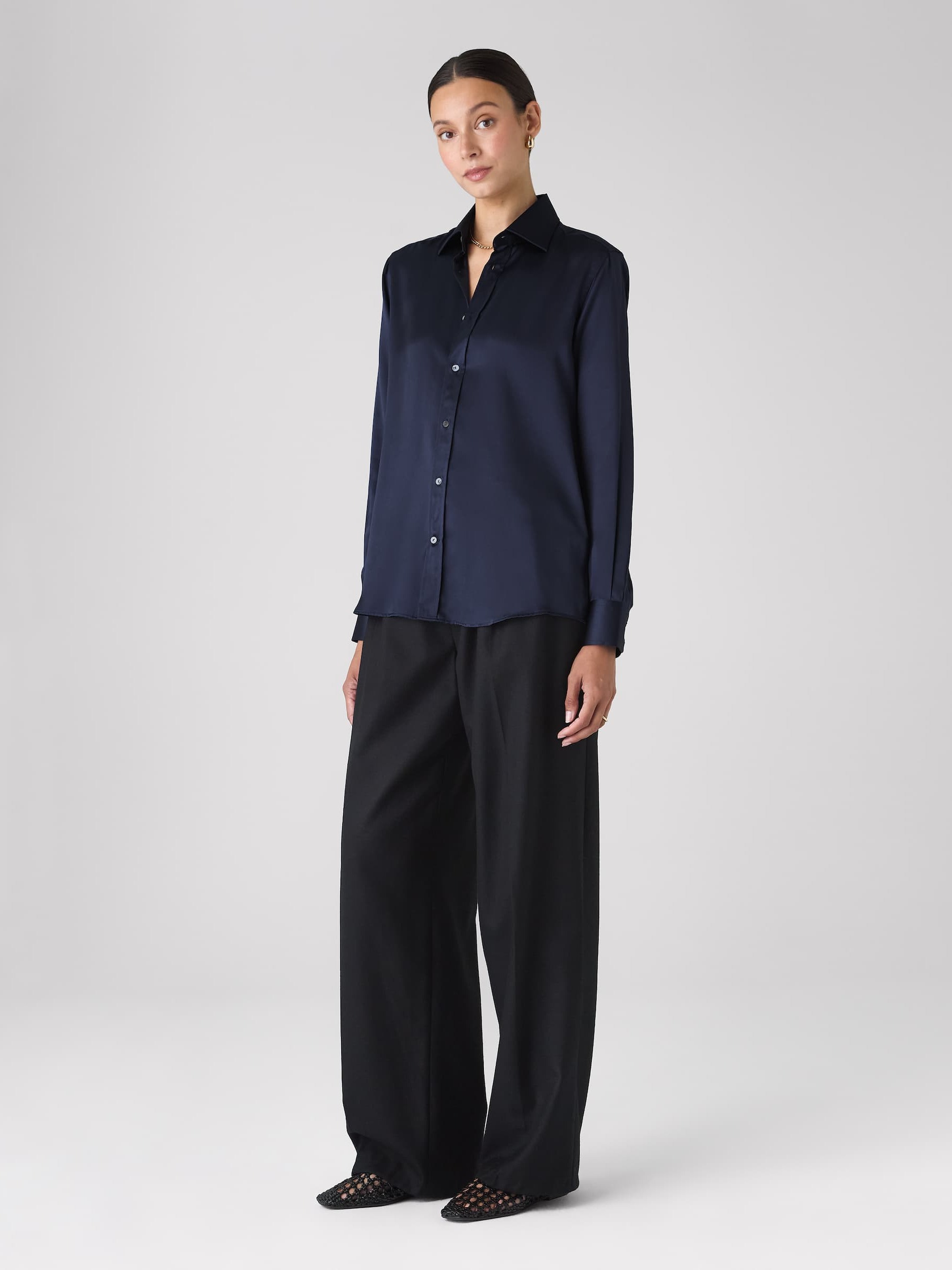 The Boyfriend: Silk, Navy