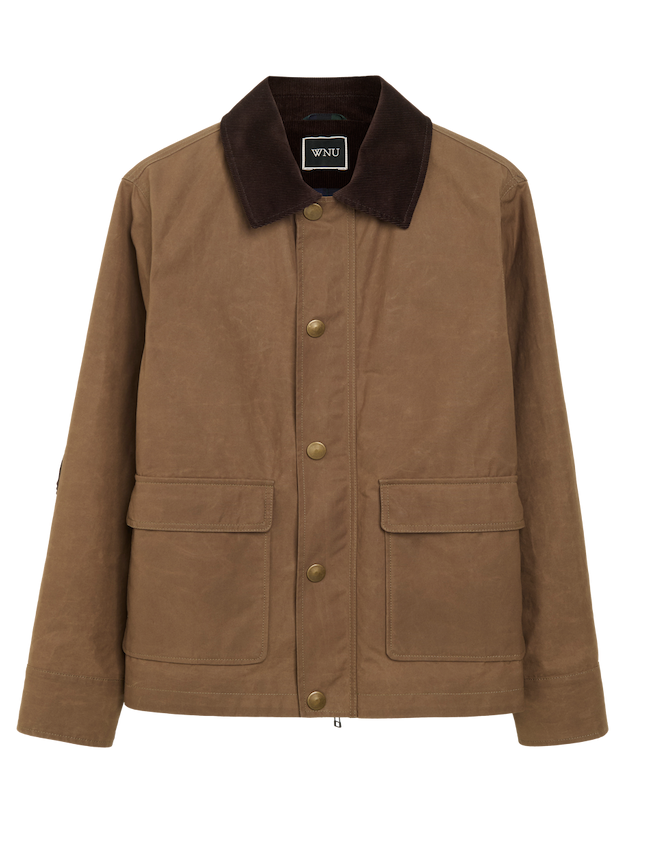 Kent Jacket: Wax Cotton, Chocolate