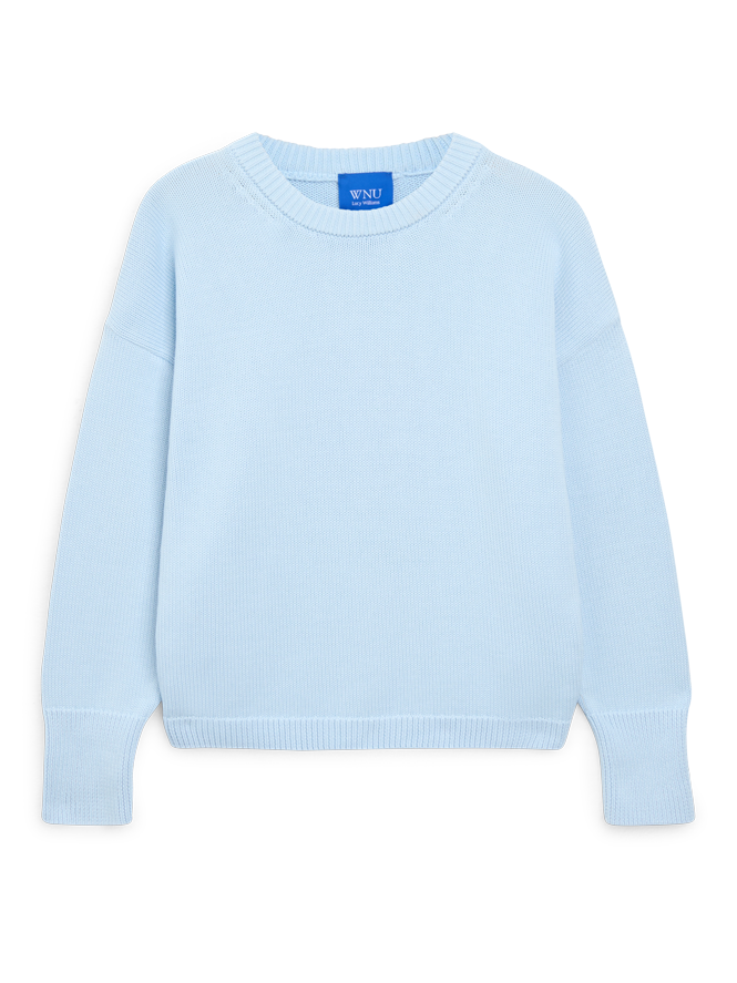Sennen Jumper: Cotton, Icy Blue