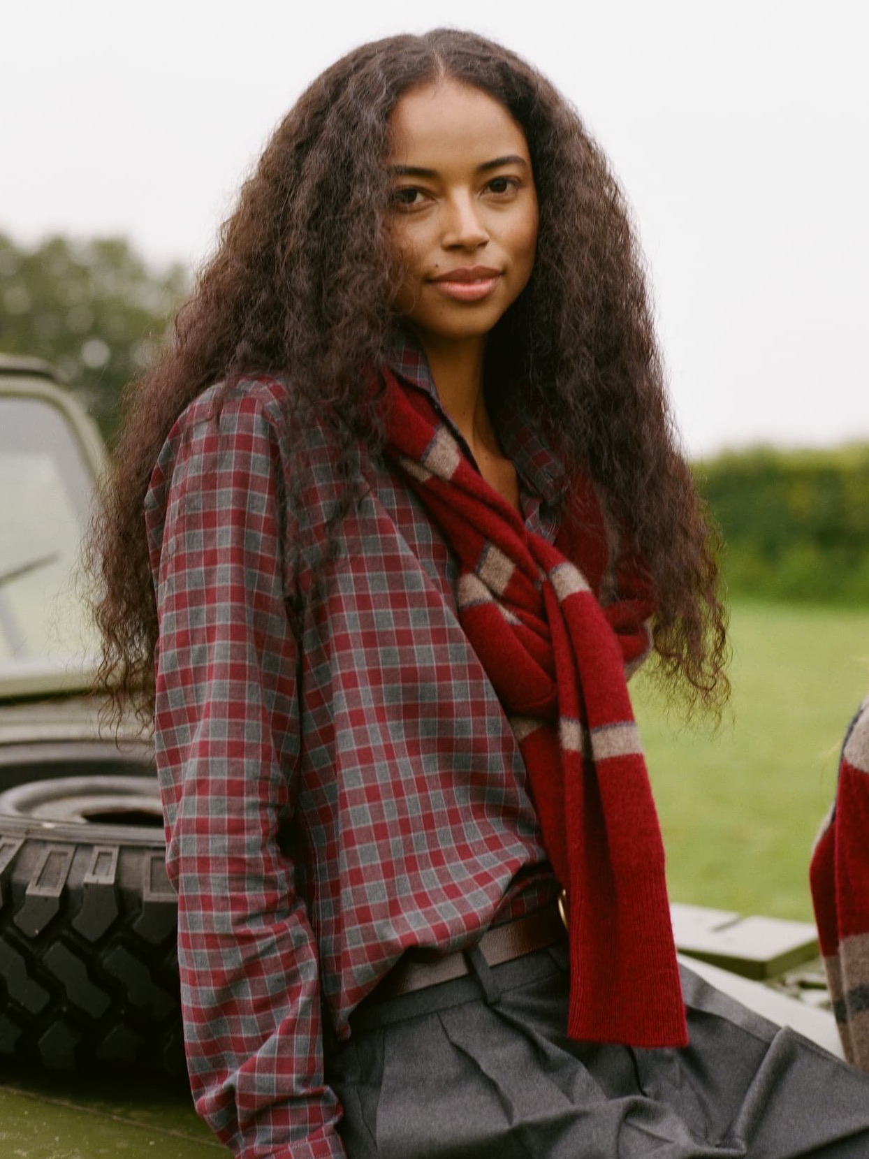 The Classic Shirt: Brushed, Grey and Burgundy Check