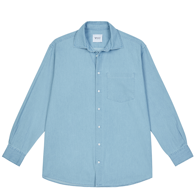 The Oversized: Chambray, Light Blue