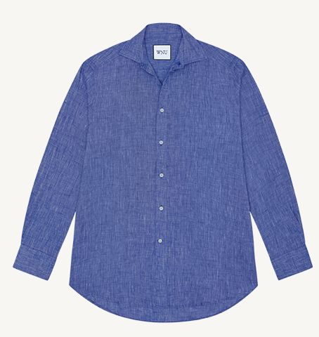 The Boyfriend Linen Lapis Blue