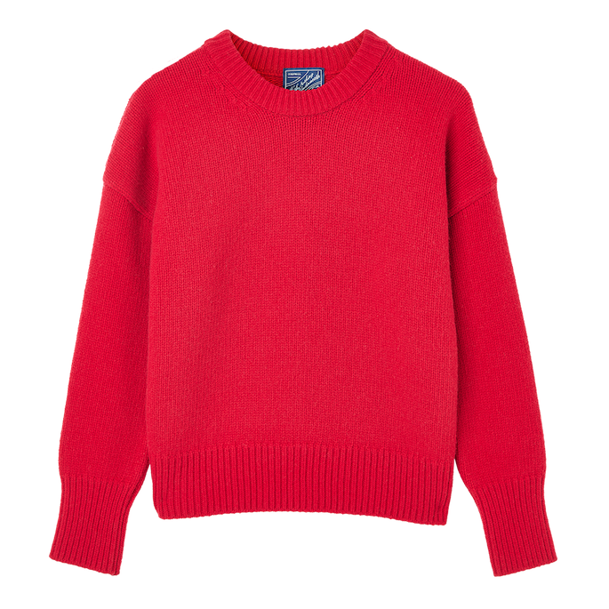 Cornwall Jumper: Wool, Red