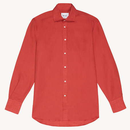 The Boyfriend Linen Cardinal Red