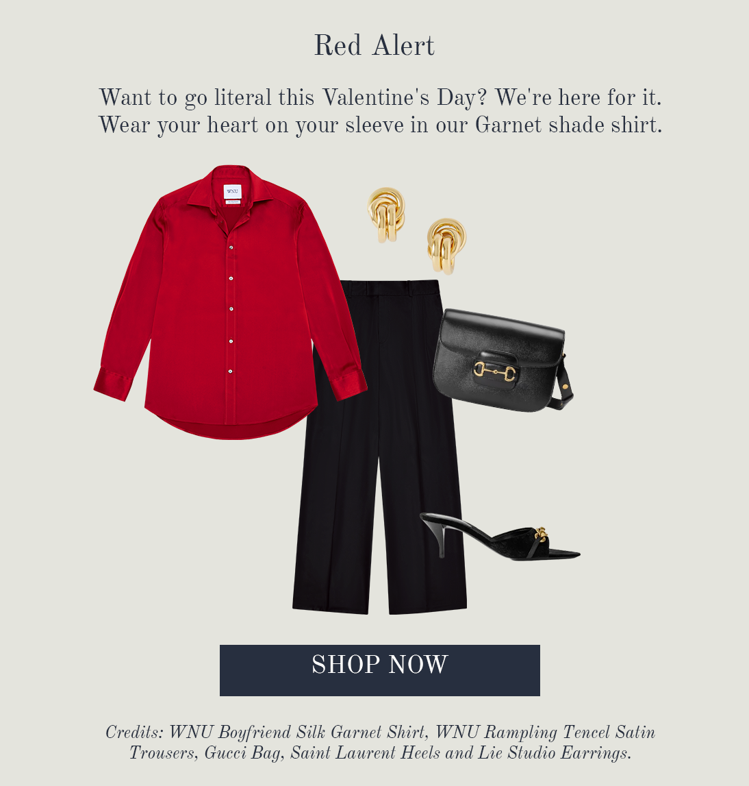 The Boyfriend: Silk Satin, Garnet