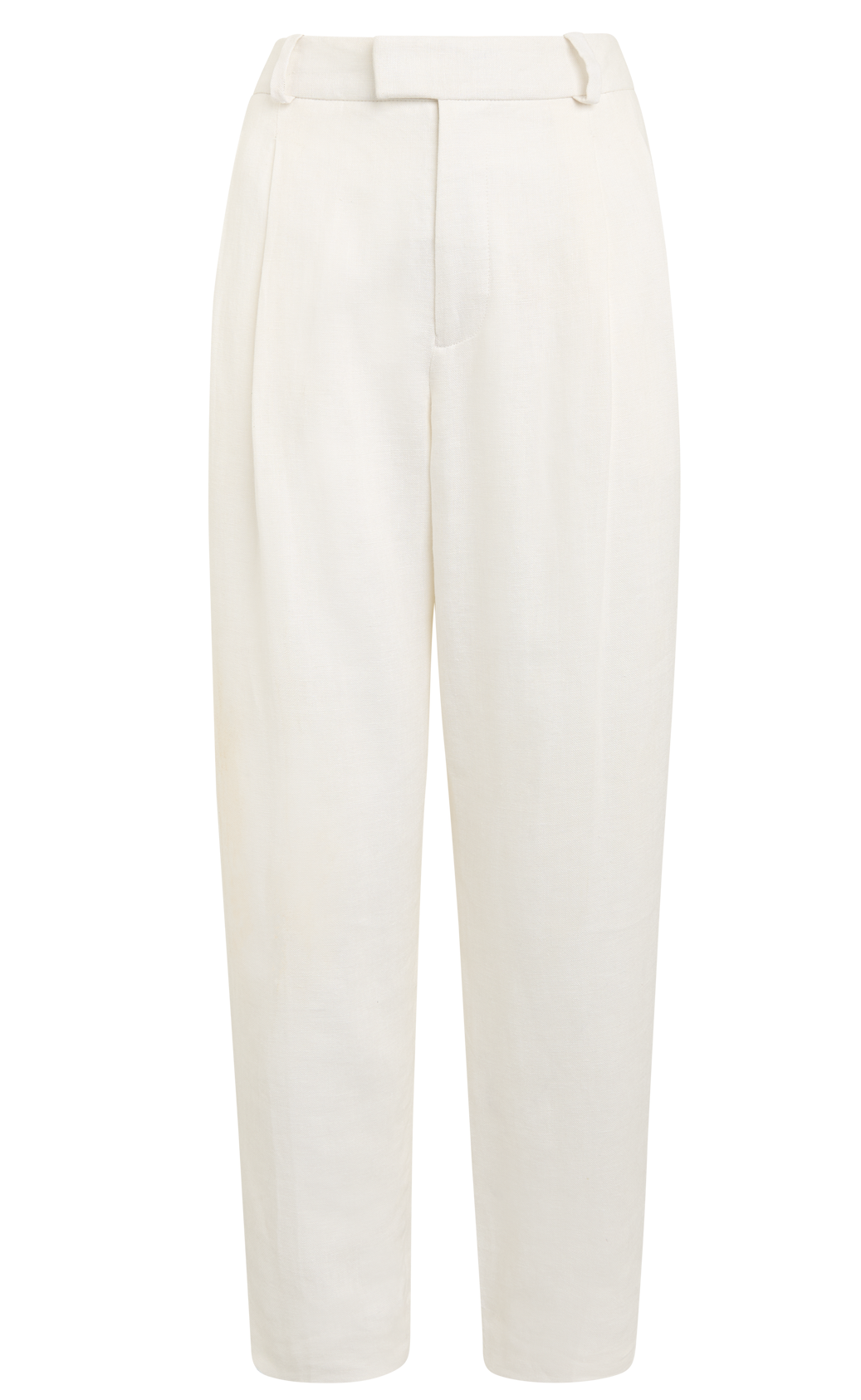 Christy Tapered Trouser: Linen, Ivory