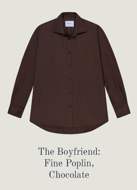 The Boyfriend Fine Poplin Chocolate 