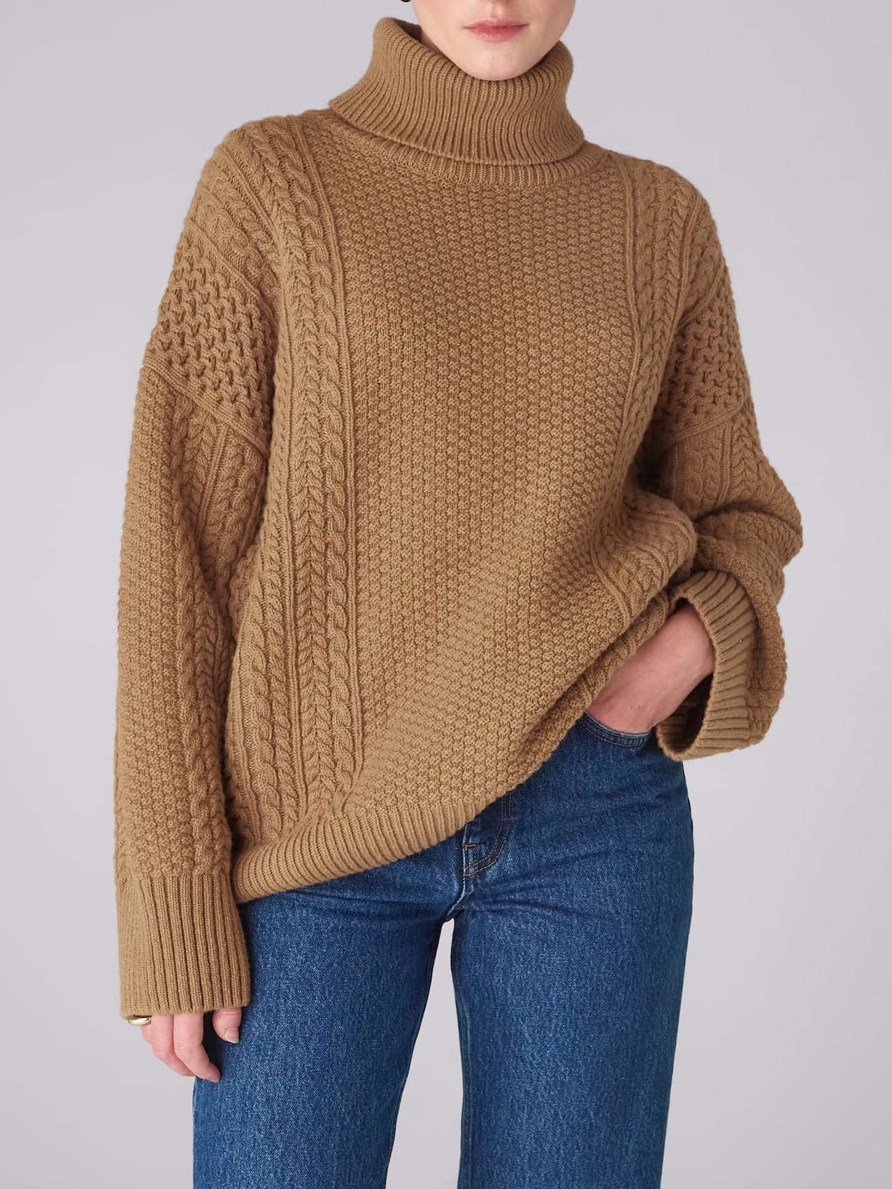 Kelso Jumper: Wool, Caramel