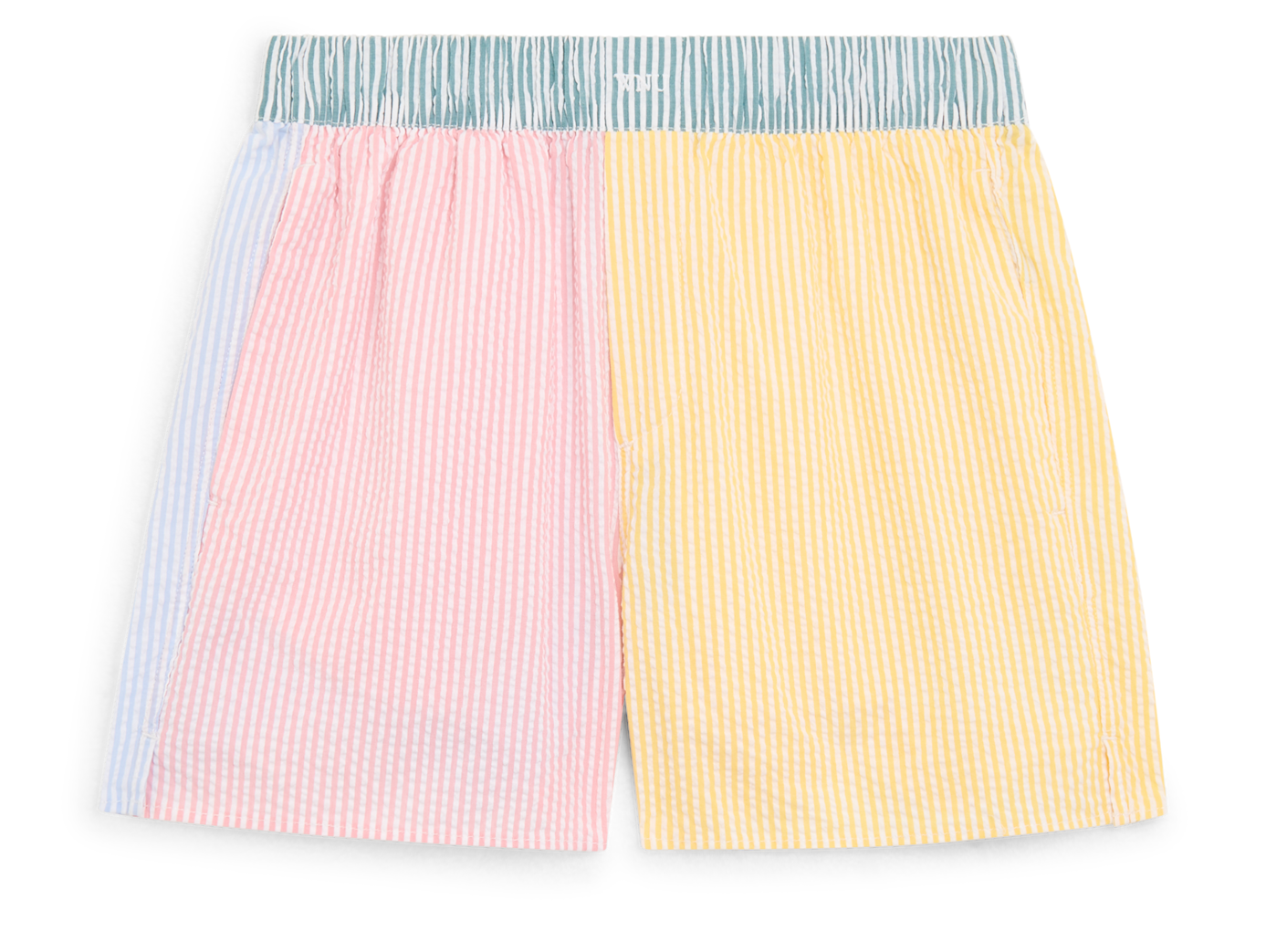 The Boxer: Seersucker, Multi Patchwork