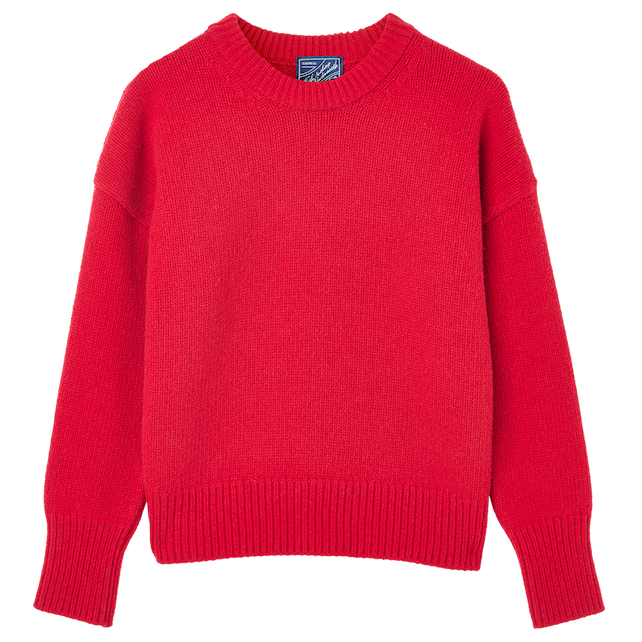 Cornwall Jumper: Wool, Red