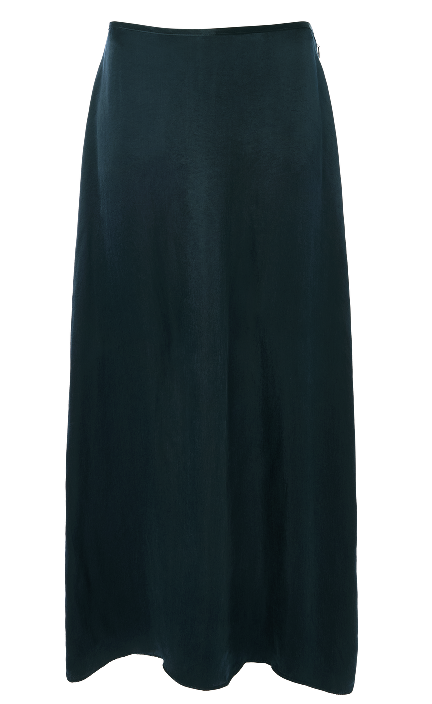 Vita Skirt: Cupro, Navy